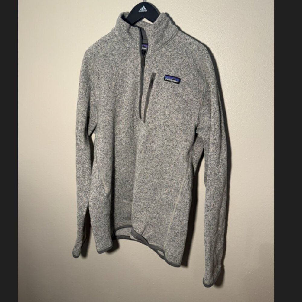Patagonia Better Sweater 1/4 zip fleece - gray/blue color